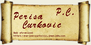 Periša Ćurković vizit kartica
